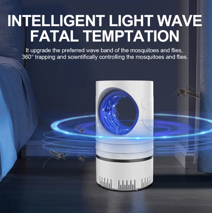 Fly Bug Mosquito Insect Killer LED Light Trap Control Lamp Small Pest with USB Power Supply