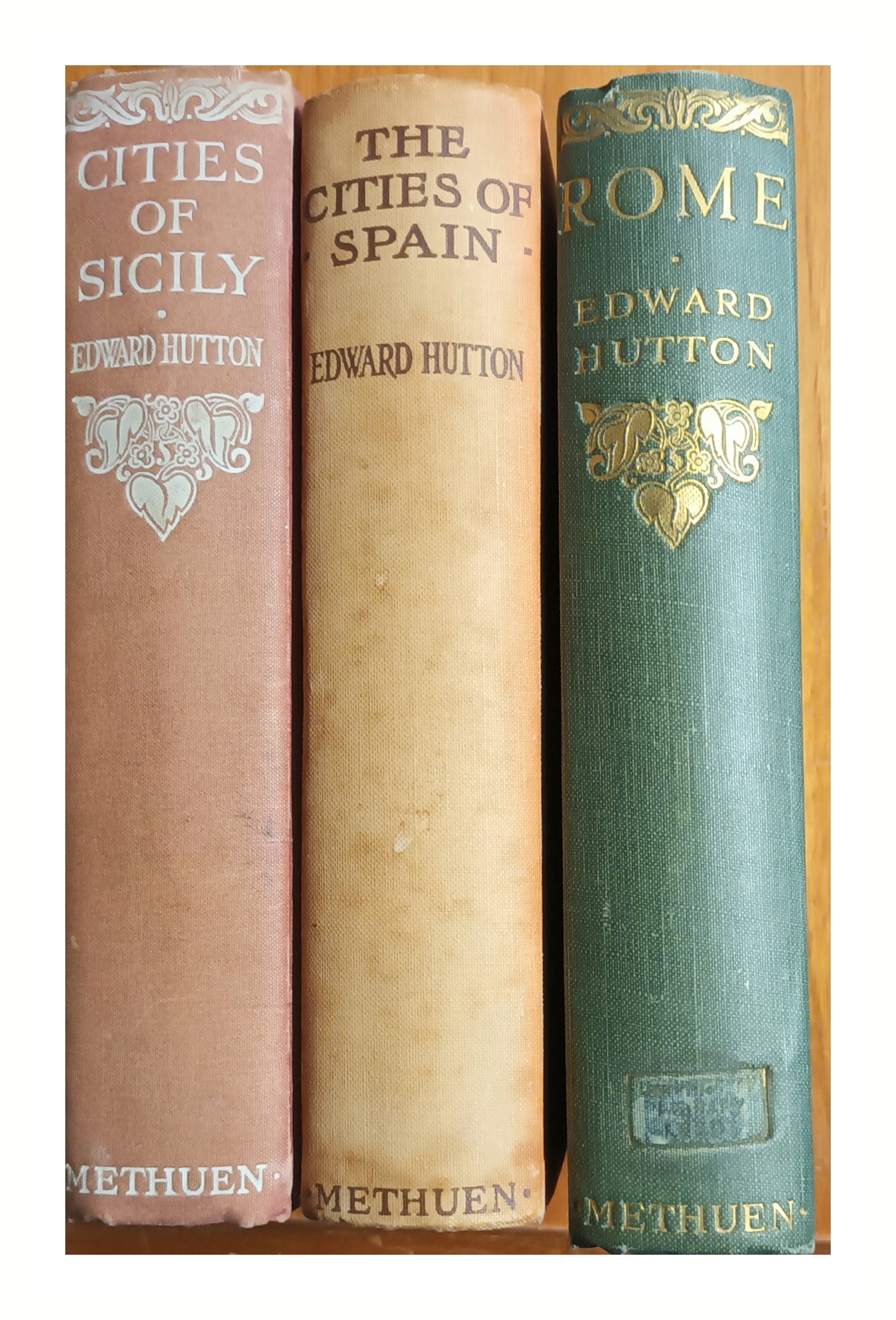 Three City Books Covering Sicily, Rome, and Spain : E Hutton