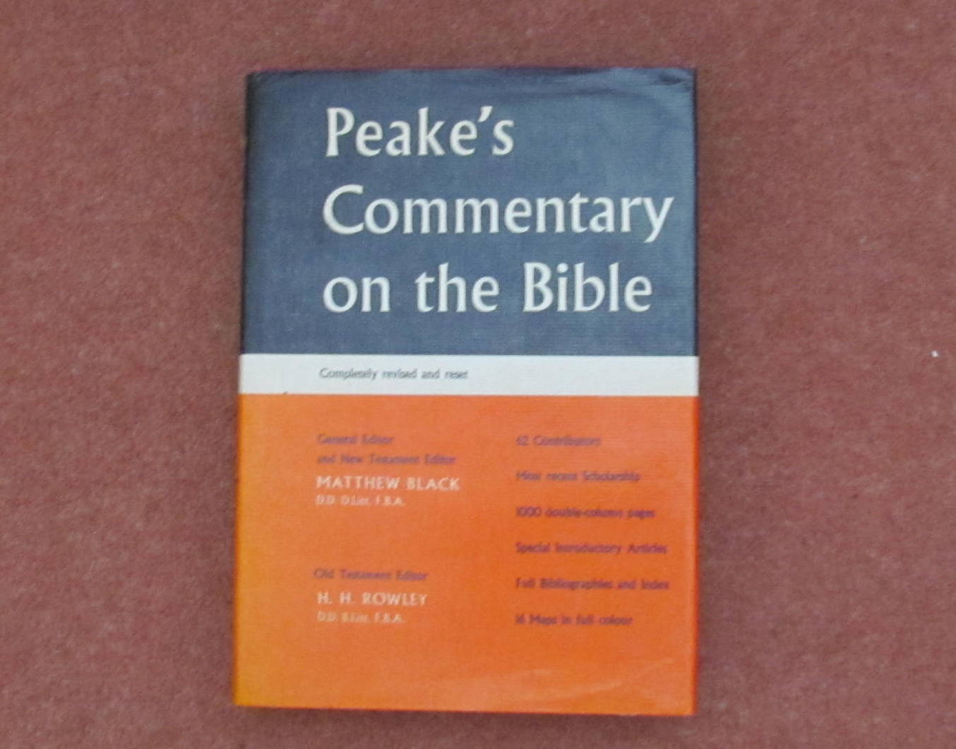 PEAKE'S COMMENTARY ON THE BIBLE :